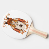 Trag eine Maske! Tischtennis Schläger (Seitenansicht)