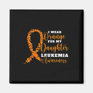 Trag Orange für meine Tochter. Orange Leukemia Awa Magnet