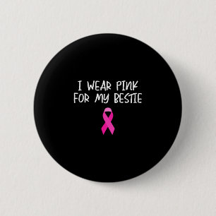 Trag Rosa für das Brustkrebsbewusstsein der besten Button