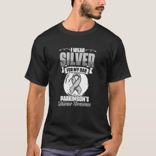 Trag Silber für Papa PD Patienten Parkinson-Krankh T-Shirt