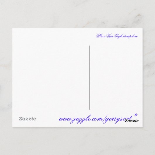 TRAGBARE ART: STARRY NIGHT POSTKARTE (Rückseite)