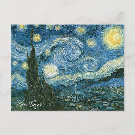 TRAGBARE ART: STARRY NIGHT POSTKARTE (Vorderseite)