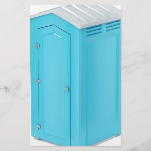 Tragbare chemische Toilette Briefpapier