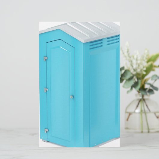 Tragbare chemische Toilette Briefpapier (Stehend Vorderseite)