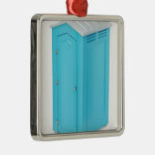 Tragbare chemische Toilette Ornament Aus Metall (Rechts)