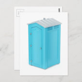 Tragbare chemische Toilette Postkarte (Vorne/Hinten)