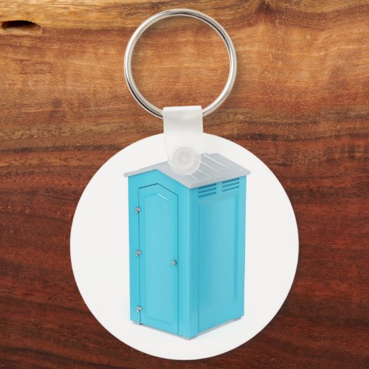 Tragbare chemische Toilette Schlüsselanhänger (Vorderseite)