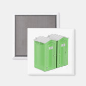 Tragbare chemische Toiletten Magnet (Vorderseite/Rückseite)