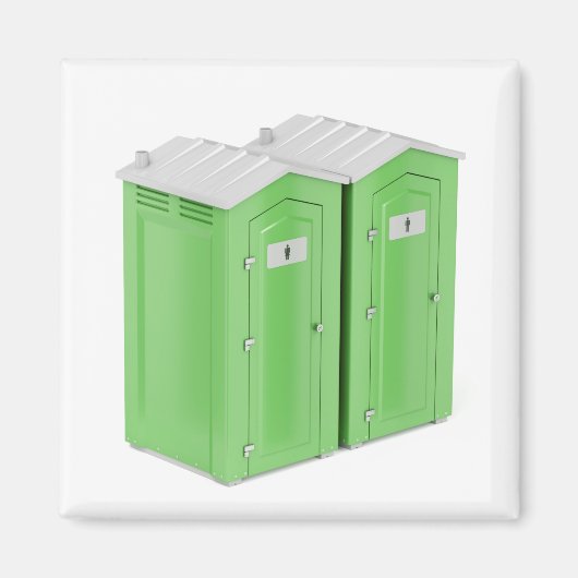 Tragbare chemische Toiletten Magnet (Vorne)