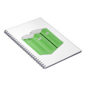 Tragbare chemische Toiletten Notizblock (Rechte Seite)