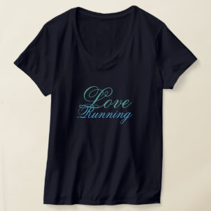 Tragbare Inspiration-Liebe läuft T-Shirt