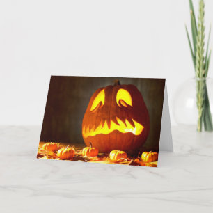 Tragbare Jack-o-Laterne-Karte Karte