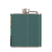 tragbare Plattenspieler und -anzeige der 50er Jahr Flachmann (Rückseite)