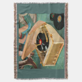 tragbare Plattenspielerwerbung für die 50er Jahre Decke (Vorderseite Vertikal)