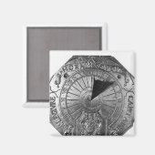 Tragbare Sonnenterrasse, aus Sierk Castle 1756 Magnet (Vorderseite/Rückseite)