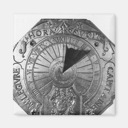 Tragbare Sonnenterrasse, aus Sierk Castle 1756 Magnet (Vorne)