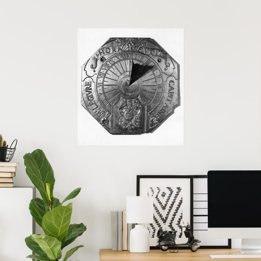 Tragbare Sonnenterrasse, aus Sierk Castle 1756 Poster (Heimbüro)