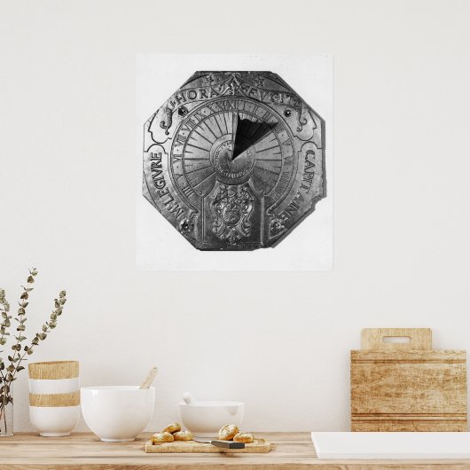 Tragbare Sonnenterrasse, aus Sierk Castle 1756 Poster (Küche)