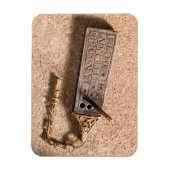 Tragbare Sonnenuhr, Silber und Gold, 10. Jahrhunde Magnet (Vertikal)