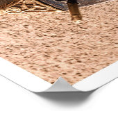 Tragbare Sonnenuhr, Silber und Gold, 10. Jahrhunde Poster (Ecke)