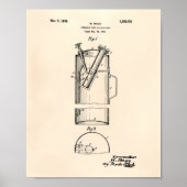 Tragbarer Feuerlöscher 1925 - alter Peper Poster (Vorne)