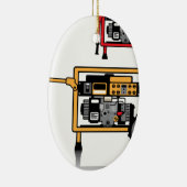 Tragbarer Generatorvektor Keramikornament (Rechts)