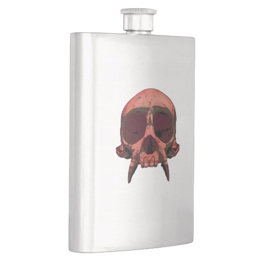 Tragbarer Rotschädel Flachmann (Rechts)