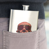 Tragbarer Rotschädel Flachmann (Beispiel)