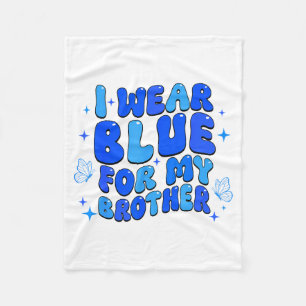 Trage Blau für Bruder Autism Awareness Autismus Fleecedecke