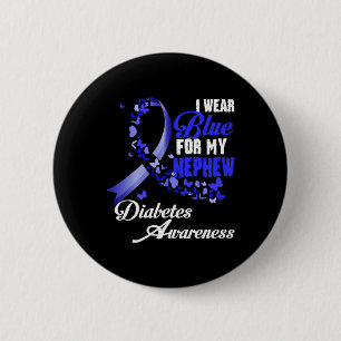 Trage Blau für meinen Neffen T1d Diabetes-Bewussts Button