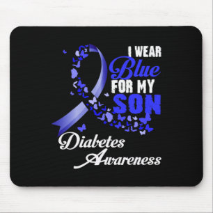 Trage Blau Für Meinen Sohn T1d Diabetes-Bewusstsei Mousepad