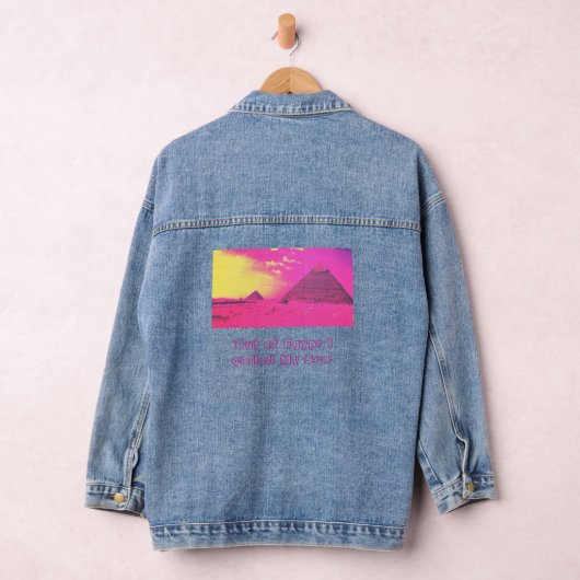 Trage Das Wort oder nicht Jeansjacke (Hangar)