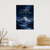 Trage Deine Welt Poster (Küche)