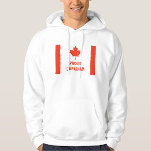 Trage deinen Stolz: Klassische Kanada-Flagge Hoodie