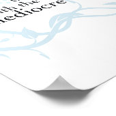 Trage dich mit der Zuversicht... Poster (Ecke)