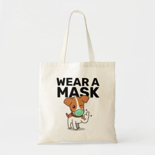 Trage eine Maske Süße Hund-Tasche Tragetasche