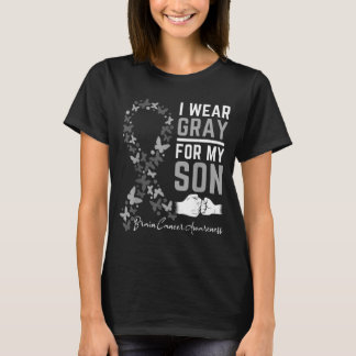 Trage Grau für Sohn Geschenke Hirntumor-Bewusstsei T-Shirt