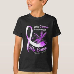 Trage Lila In Gedenken an meinen Cousin Überdosis- T-Shirt
