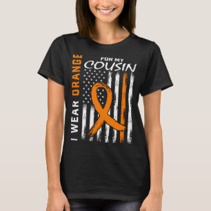 Trage Orange für das Cousin-Leukämie-Bewusstseinsf T-Shirt