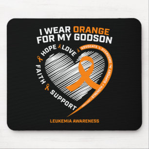 Trage Orange für das Leukämie-Krebs-Bewusstsein me Mousepad
