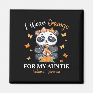 Trage Orange für meine Tante Leukämie-Bewusstsein Magnet