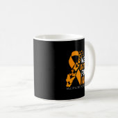 Trage Orange Für Mütter Ms Multiple Sklerose Kaffeetasse (VorderseiteRechts)