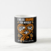 Trage Orange MS Warrior Multiple Sklerose Kaffeetasse (Mittel)