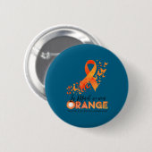 Trage orange Multiple Sklerose-Bewusstsein ms Button (Vorne & Hinten)