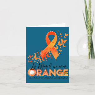Trage orange Multiple Sklerose-Bewusstsein ms Karte