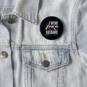 Trage Ringelblume Blau Lila für Ehemann Blase Button (Beispiel)