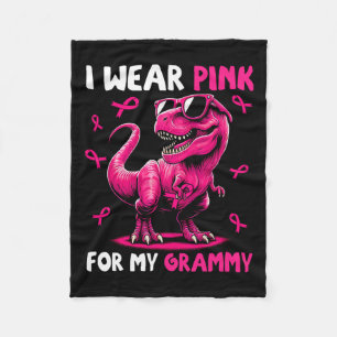 Trage Rosa für meinen Grammy T-Rex Dinosaurier Bru Fleecedecke