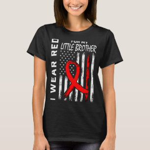 Trage rotes Band, kleiner Bruder, Herzerkrankung b T-Shirt