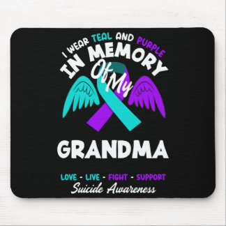 Trage Türkis und Lila in Erinnerung an Oma-Design Mousepad