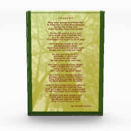 Tragedy-Akrylblock Fotoblock